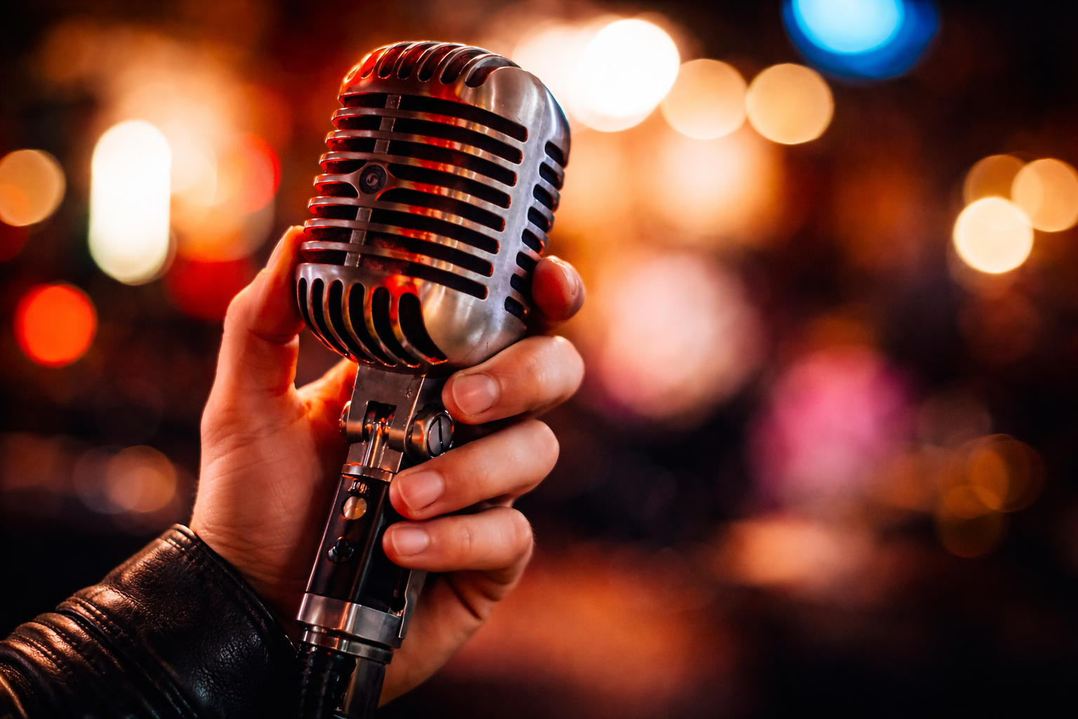 Moons Door Music_Holding Mic